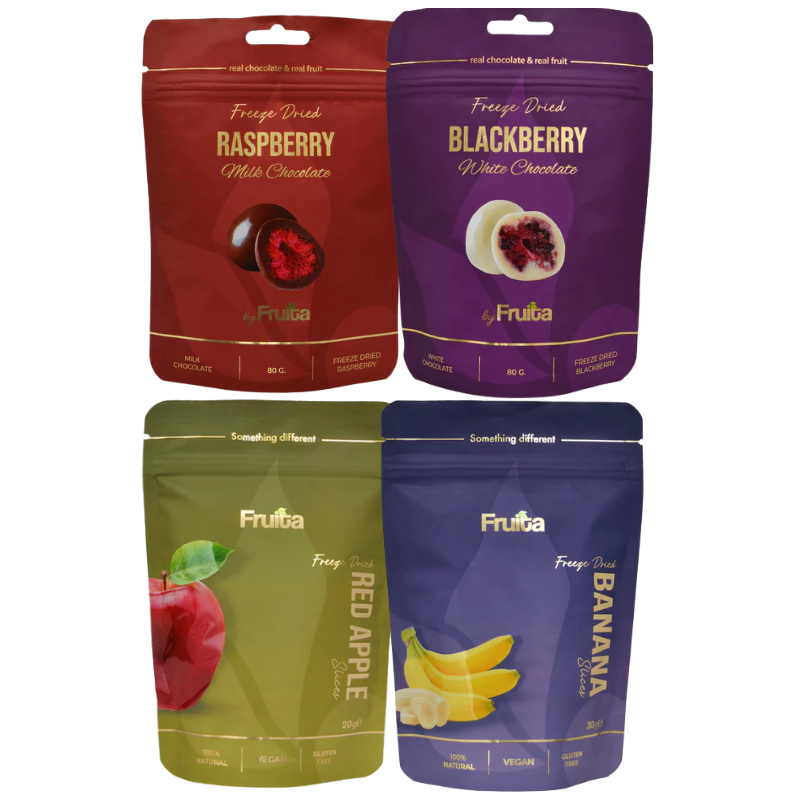 4’lü Klasik Set | Elma, Muz & Çikolatalı Meyveler 210g