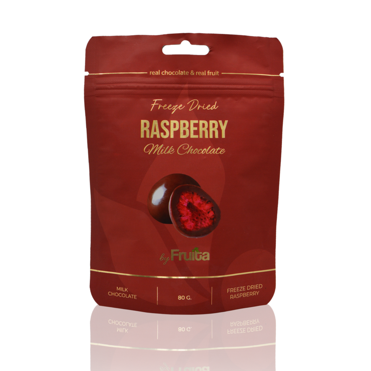 Sütlü Çikolata Kaplı Ahududu 80g