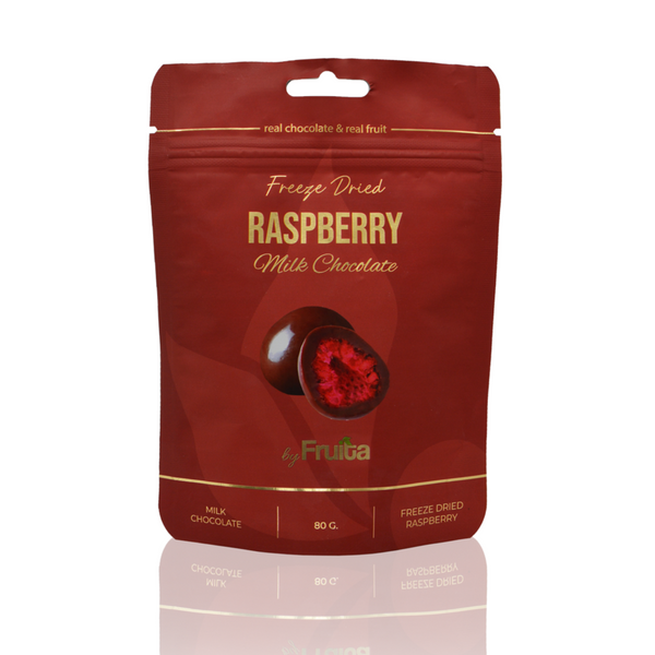 Sütlü Çikolata Kaplı Ahududu 80g