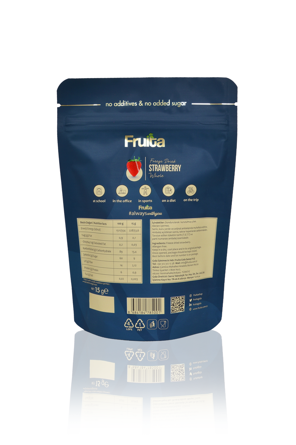 Dağ Çileği Çıtırı 15g