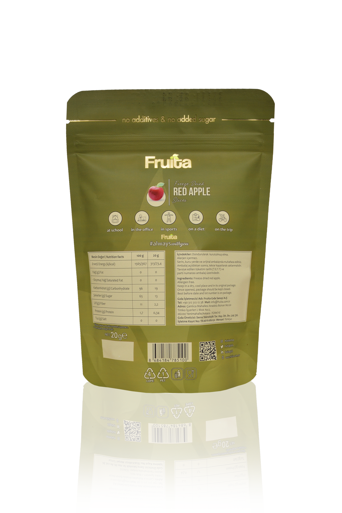 Dilimli Anadolu Elması Çıtırı 20g